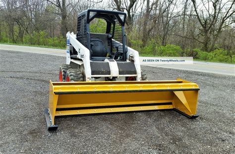 skid steer snow pusher box